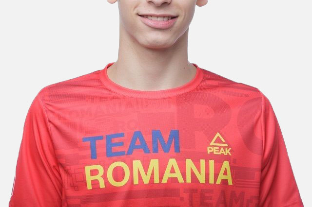 Tricou Poly Peak TeamRomania20 rosu [2]