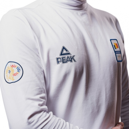 Bluza pe gat PEAK Winter Olympic barbati alb [2]