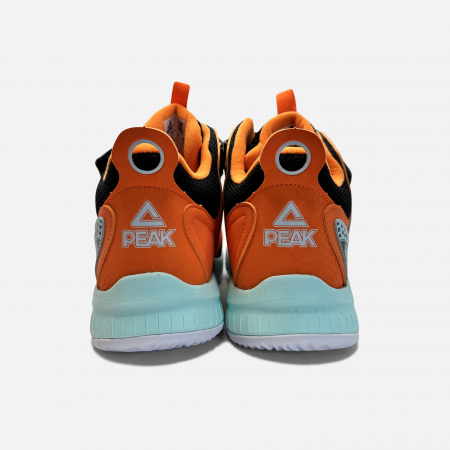 Ghete baschet Peak Kido I, negru/portocaliu [3]