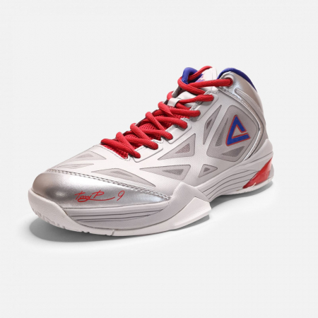 Pantofi sport - Ghete baschet PEAK Tony Parker TP9 argintiu