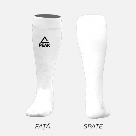 Accesorii - Jambiere fotbal cu soseta Peak alb