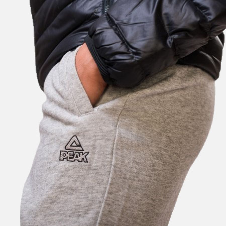 Pantaloni trening PEAK Crew gri deschis [3]