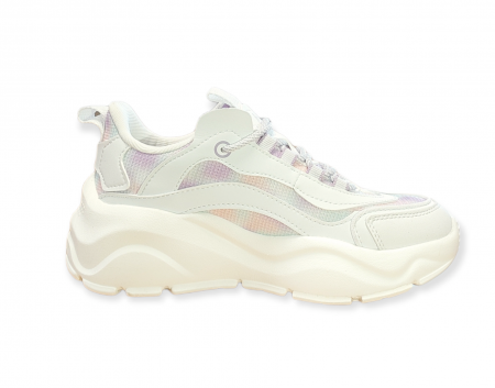 Pantofi sport Fashion Casual dama alb/mov [2]