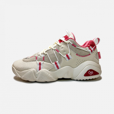 Pantofi sport Peak Casual II Pro alb/rosu [1]