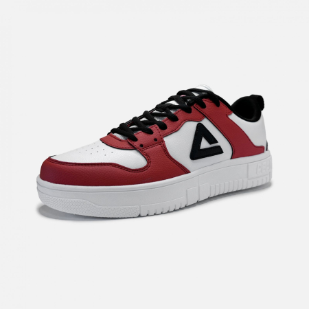 PANTOFI SPORT - Pantofi sport Peak Top Casual II alb/rosu