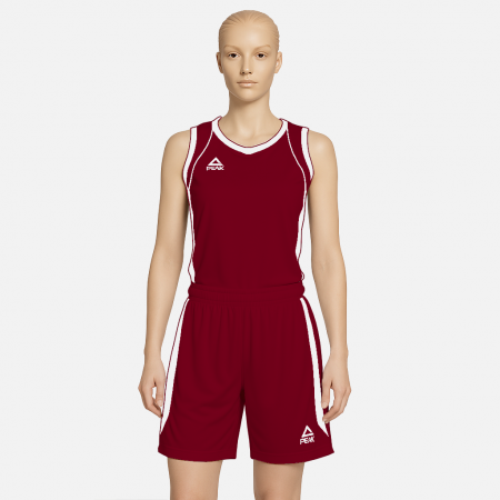 Sporturi - Set maiou/short baschet dama PEAK Jump visiniu/alb