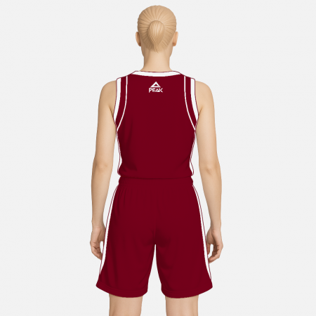 Set maiou/short baschet dama PEAK Jump visiniu/alb [1]