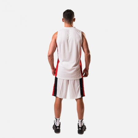 Set maiou/short baschet PEAK Floater alb/rosu/negru [2]