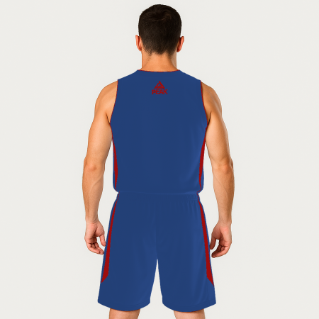 Set maiou/short baschet PEAK Jungle albastru/rosu [1]