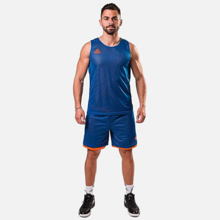Baschet - Set maiou/short baschet reversibil PEAK S3Ball albastru/portocaliu