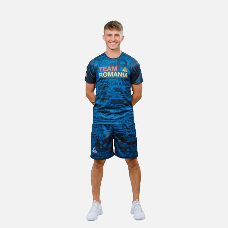 Short antrenament Poly Peak TeamRomania20 albastru [3]