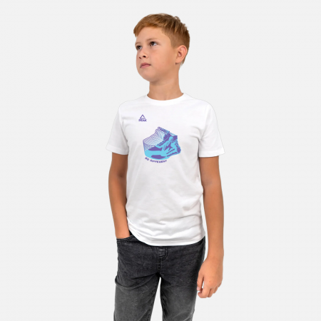 Baschet - Tricou bumbac Peak Flash alb