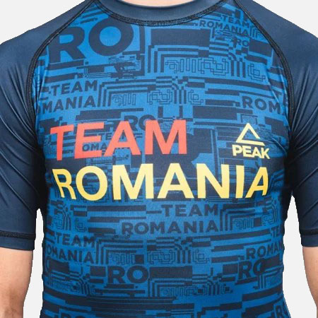 Tricou maneca scurta Peak Tight TeamRomania20 albastru [3]