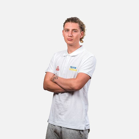 Tricou polo bumbac PEAK TeamRomania20, alb, barbati [1]