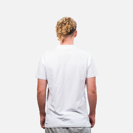 Tricou polo bumbac PEAK TeamRomania20, alb, barbati [2]