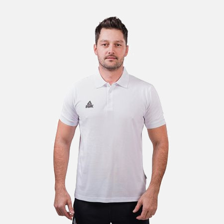 Barbati - Tricou polo PEAK Crew alb