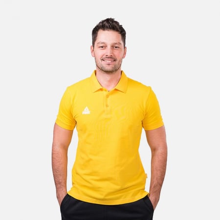 Barbati - Tricou polo PEAK Crew galben