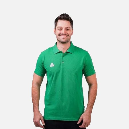 Barbati - Tricou polo PEAK Crew verde