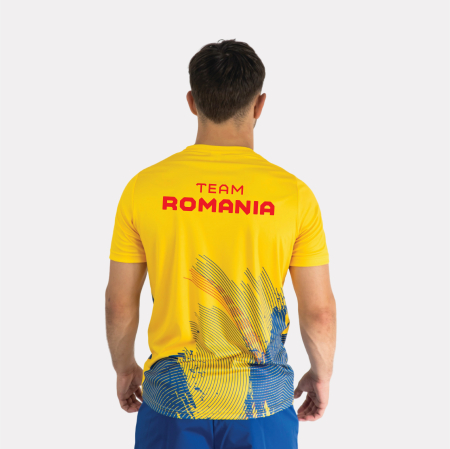 Tricou Poly Galben TeamRomania PARIS24 [1]