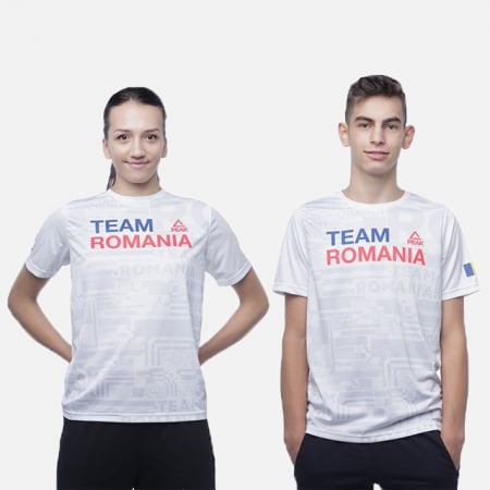 Dama - Tricou Poly Peak TeamRomania20 alb