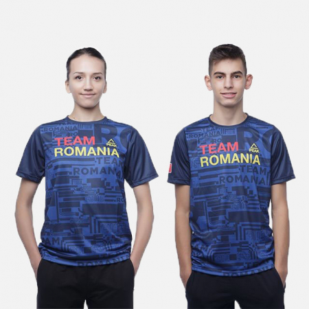 Tricou Poly Peak TeamRomania20 albastru [0]