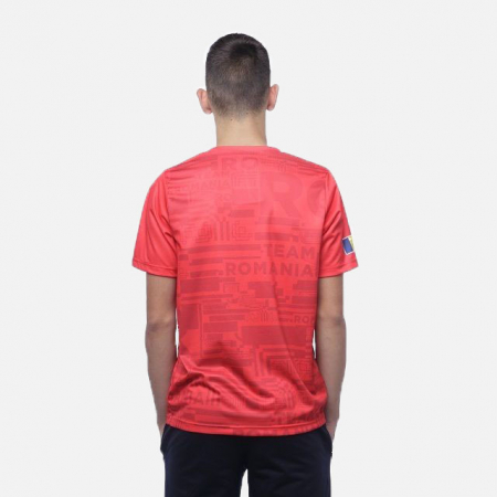 Tricou Poly Peak TeamRomania20 rosu [2]