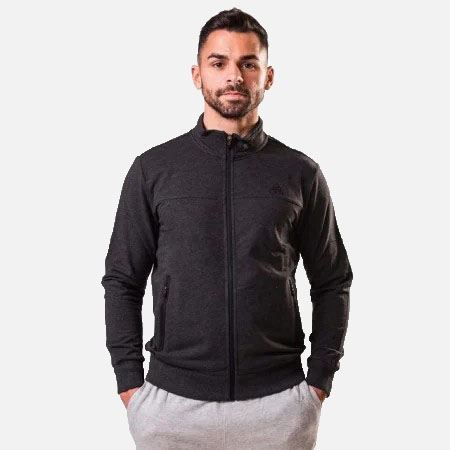 Îmbrăcăminte - Bluza cu fermoar PEAK Crew gri inchis