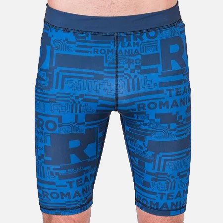 La multi ani Romania! - Colant scurt Peak TeamRomania20 barbati albastru