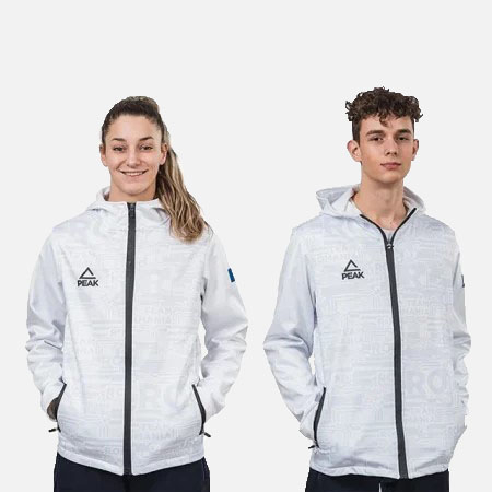 La multi ani Romania! - Geaca softshell TeamRomania20 alb