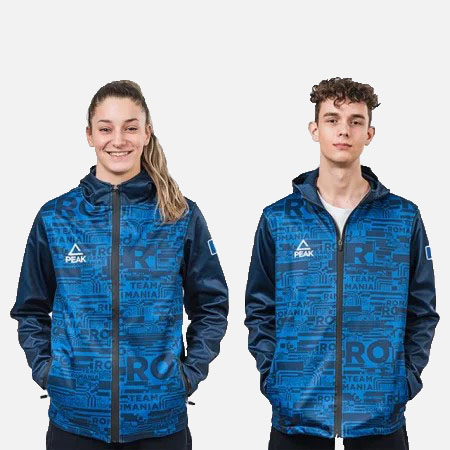 La multi ani Romania! - Geaca softshell TeamRomania20 albastru