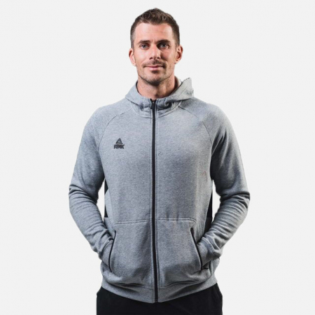 Îmbrăcăminte - Hanorac bumbac PEAK Downtown gri/negru