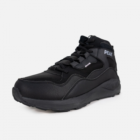 Noutati - Pantofi sport iarna Casual High Cut Negri