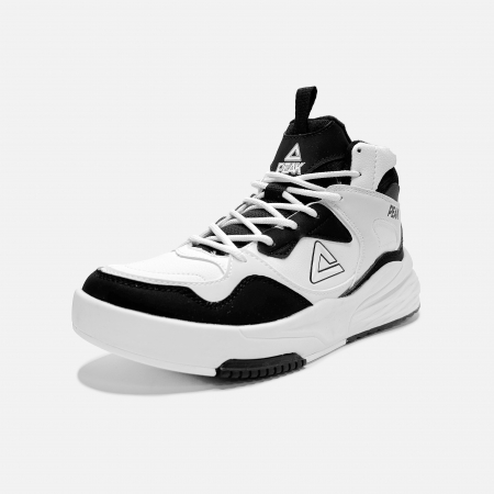 Îmbrăcăminte - Pantofi sport iarna Peak Culture II, Alb/Negru