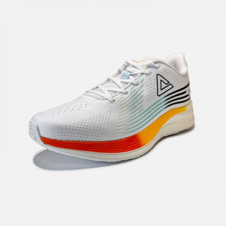 Incaltaminte Fitness  Casual - Pantofi sport Peak Running Pro Alb/Portocaliu