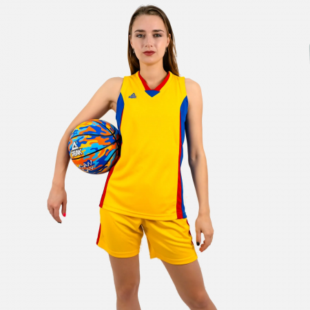 Toate Sporturile - Set maiou/short baschet PEAK dama galben