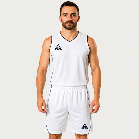 Toate Sporturile - Set maiou/short baschet PEAK Jungle alb/negru
