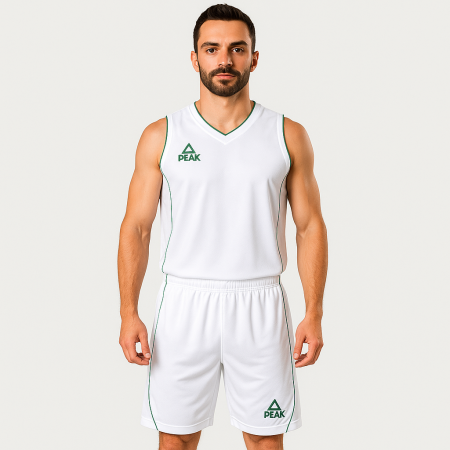 Toate Sporturile - Set maiou/short baschet PEAK Jungle alb/verde