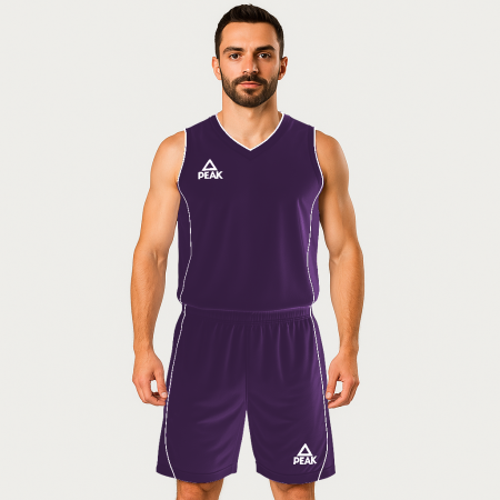 Toate Sporturile - Set maiou/short baschet PEAK Jungle mov/alb