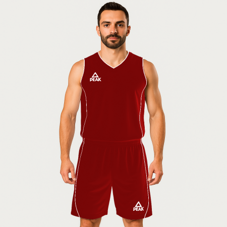 Toate Sporturile - Set maiou/short baschet PEAK Jungle rosu/alb