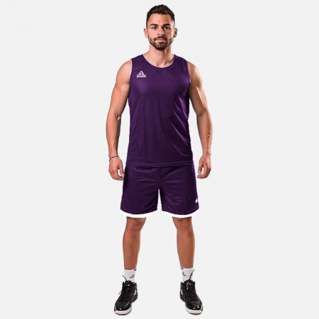 Toate Sporturile - Set maiou/short baschet reversibil PEAK S3Ball mov/alb