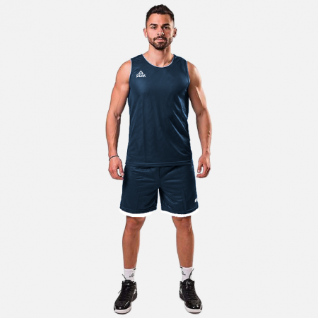 Toate Sporturile - Set maiou/short baschet reversibil PEAK S3Ball navy/alb