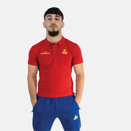 Noutati - Tricou Polo TeamRomania PARIS24 Copii Rosu