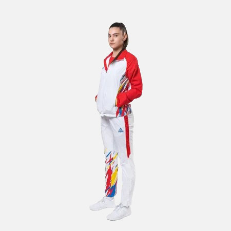 Dama - Trening Podium Feminin PEAK TeamROmania19 alb/rosu