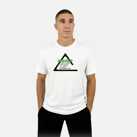 Reduceri - Tricou bumbac Peak Potential Alb Juniori