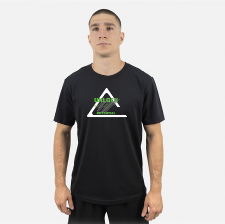 Reduceri - Tricou bumbac Peak Potential Negru Juniori
