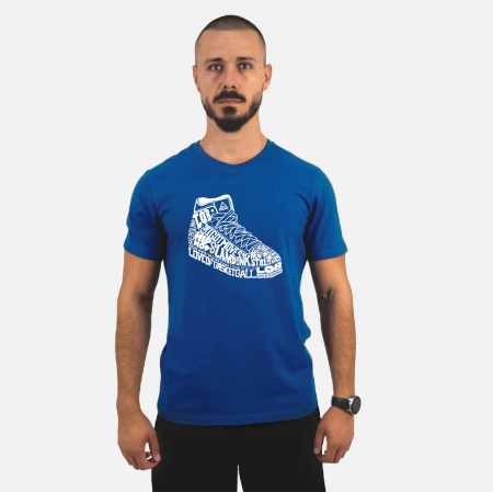 Reduceri - Tricou bumbac Peak Retro Albastru Juniori