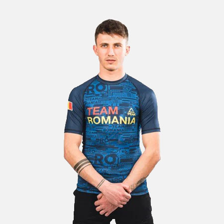 Tricouri - Tricou Peak Tight TeamRomania20 Albastru