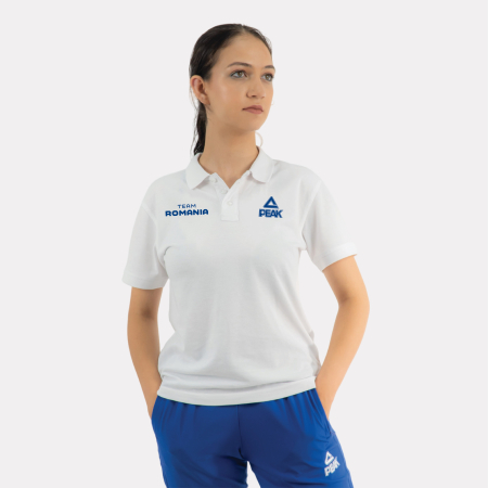 Noutati - Tricou Polo TeamRomania PARIS24 Alb