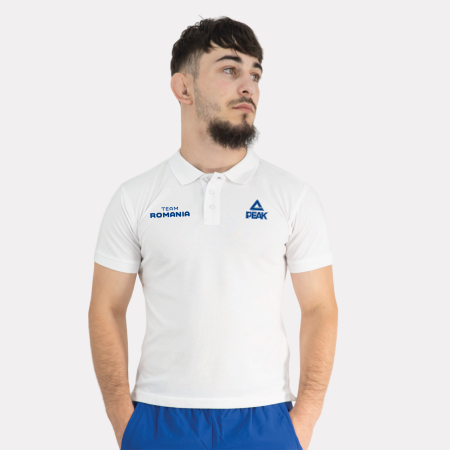 Noutati - Tricou Polo Copii TeamRomania PARIS24 Alb