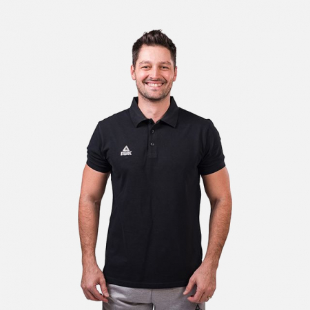 Îmbrăcăminte - Tricou polo PEAK Crew negru